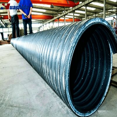 خط لوله های گره دار HDPE ساختاری که دارای دیوارهای سوراخ شده برای فاضلاب شهری است