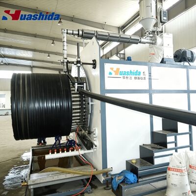 خط لوله های گره دار HDPE ساختاری که دارای دیوارهای سوراخ شده برای فاضلاب شهری است