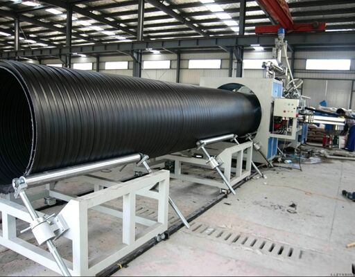 خط لوله های گره دار HDPE ساختاری که دارای دیوارهای سوراخ شده برای فاضلاب شهری است