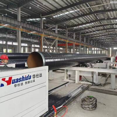 Jalur Produksi Pipa Pelapis 3LPE dengan Perlakuan Permukaan SA2.5 Pelapisan Bubuk untuk Diameter Pipa 50-4200mm