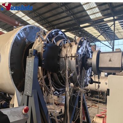 110-2000mm HDPE Jacket Pipe Extrusion Line with High-Efficient Single Screw Extruder and Water Spray Cooling