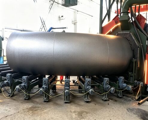 Elbow and Bend Steel Pipes Shot Blasting Equipment for Industrial Application
