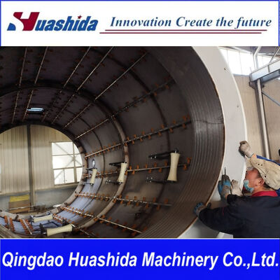 HDPE Outer Protective Pipe Extrusion Line with Vacuum Calibrating Method and Dust-Free Planetary Cutting for High-Speed Energy-Saving Pre-Insulated Pipe Production