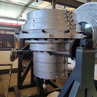 PLC Controlled HDPE Casing Extrusion Line with Vacuum Calibration Technology and Single-Screw Extruder for Pre-Insulated Pipe Production