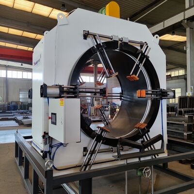 PLC Controlled HDPE Casing Extrusion Line with Vacuum Calibration Technology and Single-Screw Extruder for Pre-Insulated Pipe Production