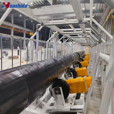 Automatic PLC Controlled 3LPE Coating Line With 3 Layers Anti-Corrosion For Steel Pipes CE ISO Certified