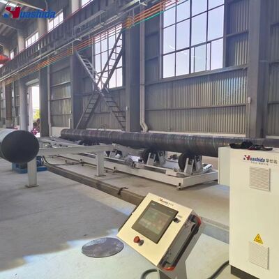 Sa2.5 Steel Pipe Outer Wall Shot Blasting Abrator Blaster line