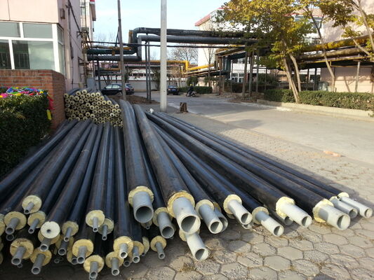 one-step continous pre-insulated production line for steel pipe and plastic pipe