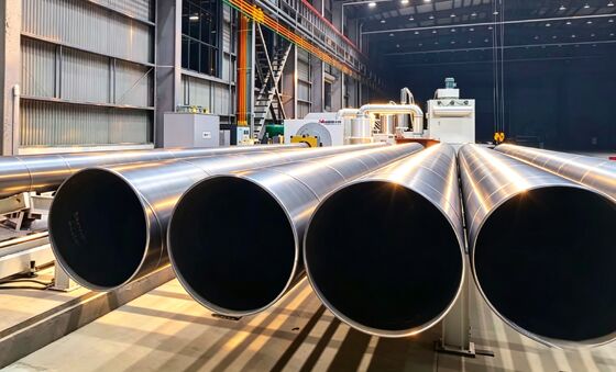 Automated Steel Pipe Shot-Blasting System with Sa 2.5 - Sa3 Standard and Integrated Dust Collection