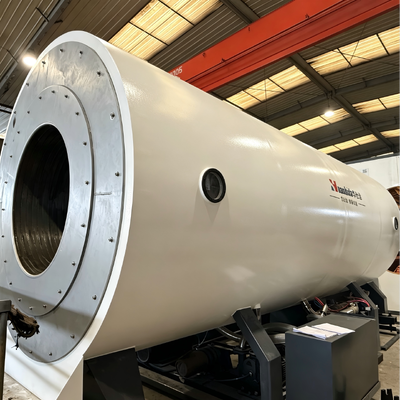 HDPE Jacket Pipe Extrusion Line with Vacuum Calibration Method PLC Control and High Efficiency for Pre-Insulated Pipes