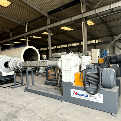 Vacuum Calibrating method Pre-Insulated Pipe outside casing extrusion line