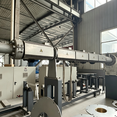 Vacuum Calibrating method Pre-Insulated Pipe outside casing extrusion line
