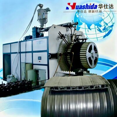 HDPE Corrugated Pipe Production Line with 800-2000mm Pipe Diameter, 900kg/H Capacity for Water Pipe Applications