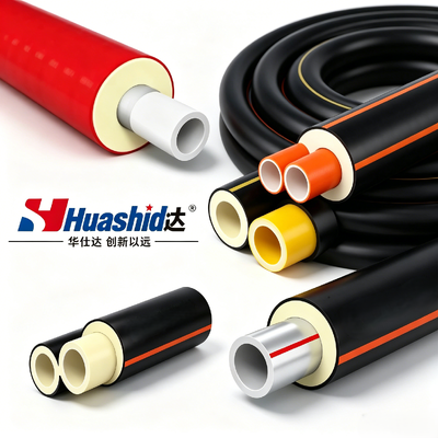 Flexible PU Foam Pre-Insulated PERT HDPE Pipe Extrusion Line for district heating