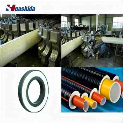 Flexible PU Foam Pre-Insulated PERT HDPE Pipe Extrusion Line for district heating