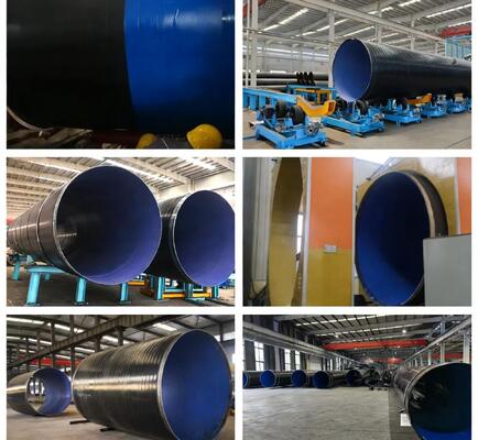 Internal External FBE 3LPE Steel Pipe Anti-Corrosion Coating Line with Shot Blasting