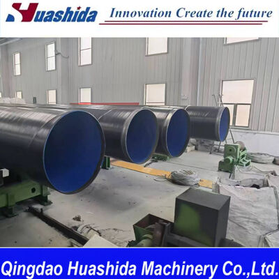 3LPE Coating Pipe Production Line With PLC Control System SA2.5 Surface Treatment For Steel Pipe