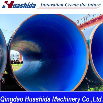 3LPE Coating Pipe Production Line With PLC Control System SA2.5 Surface Treatment For Steel Pipe