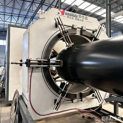 Large Diameter HDPE Vacuum Calibration Jacket Pipe Extrusion Line for Insulated Pipe