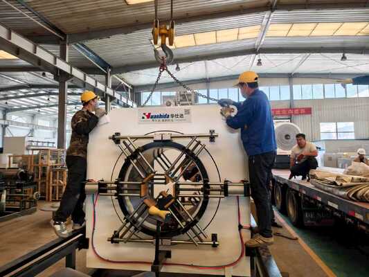 Large Diameter HDPE Vacuum Calibration Jacket Pipe Extrusion Line for Insulated Pipe
