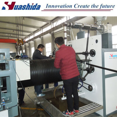 HDPE Large Diameter Hollow Wall Winding Pipe HDPE Structured Wall Pipe Production Line