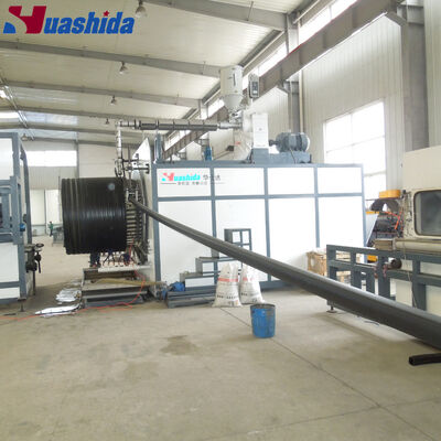 HDPE Hollow Wall Spiral Pipe Extruding Machine with 200-3000mm Pipe Range Single-Screw Extruder for High Ring Stiffness