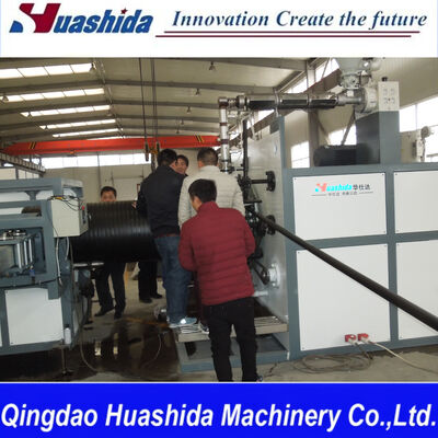 HDPE Corrugated Pipe Extrusion Machine with 200-3000mm Pipe Range Single-Screw Extruder for High Ring Stiffness Hollow Wall Pipe Production