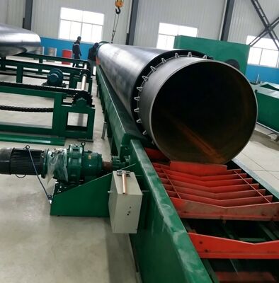 Pre-Insulated & Steel Pipe Drag Chain Conveyor Threading Assembly Machine with Chain Transmission and 200 - 1500 mm Specification
