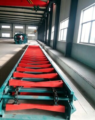 Pre-Insulated & Steel Pipe Drag Chain Conveyor Threading Assembly Machine with Chain Transmission and 200 - 1500 mm Specification
