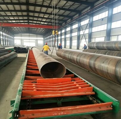 Pre-Insulated & Steel Pipe Drag Chain Conveyor Threading Assembly Machine with Chain Transmission and 200 - 1500 mm Specification