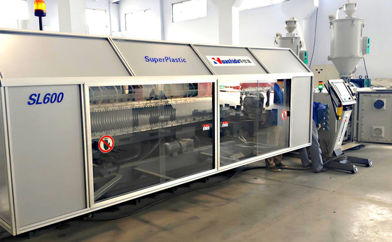Automatic Double Wall Corrugated Pipe Production Line for HDPE Drainage Pipe Manufacturing