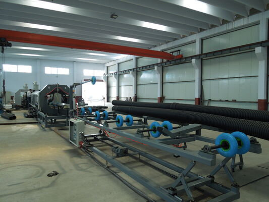 Automatic Double Wall Corrugated Pipe Production Line for HDPE Drainage Pipe Manufacturing