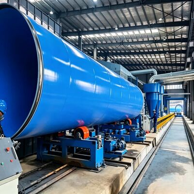 Large Diameter Steel Pipe Fbe Powder or Varnish Paint Anti-Corrosion Coating Line