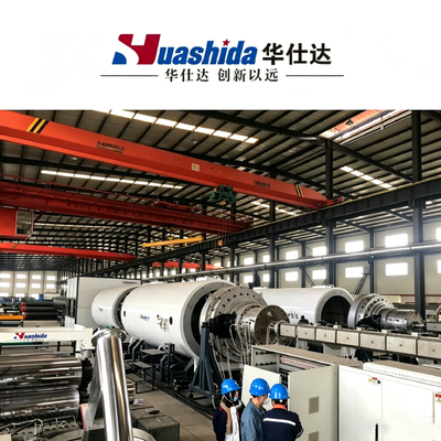 HDPE Jacket Pipe Casing Extrusion Line with Dust-Free Cutting for Pre-Insulated Pipe