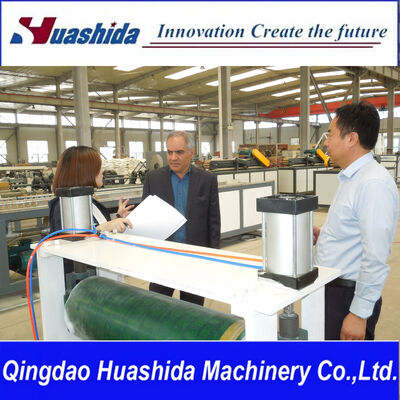 ISO9001: 2008 Certified PE PP Sheet Extrusion Line with Single-Screw Extruder and Three Rolls Calender