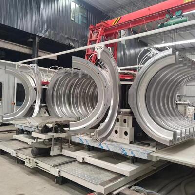 HDPE PP Double Wall Corrugated Pipe Production Line  With Plastic Extruder