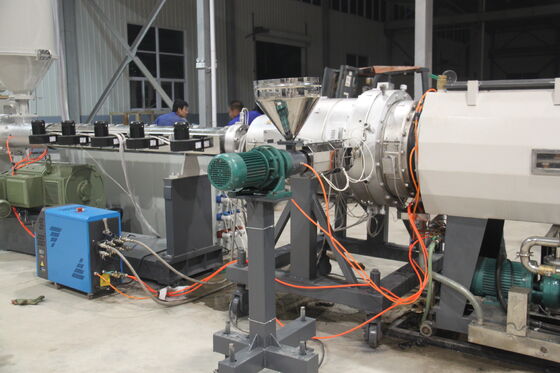 Automatic HDPE Solid Wall Pressure Pipe Extrusion Line for Water Supply