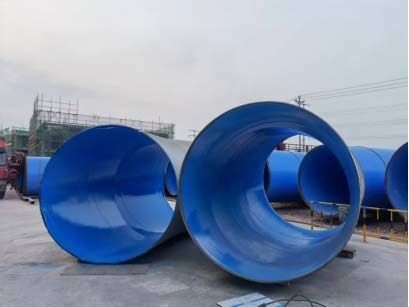 Internal And External Anti-Corrosion Coating Production Line With Plastic Extruder