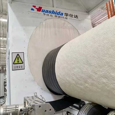  Polyurethane Spraying Foam Preinsulated Steel Pipe Making Machine With Plastic Extruder