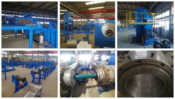 O-Type Extrusion 3PE Coating Production Line with SA 2.5 Surface Treatment for 50mm-426mm Metal Pipes