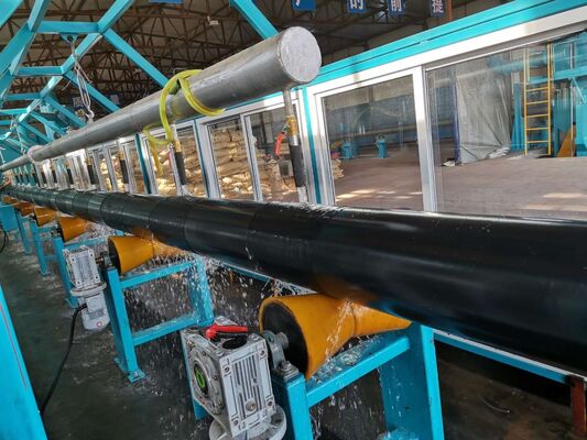 O-Type Extrusion 3PE Coating Production Line with SA 2.5 Surface Treatment for 50mm-426mm Metal Pipes