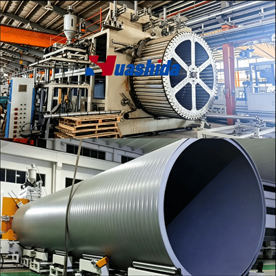 HDPE PP PVC Double Wall Corrugated Pipe Line for Municipal Sewage Drainage