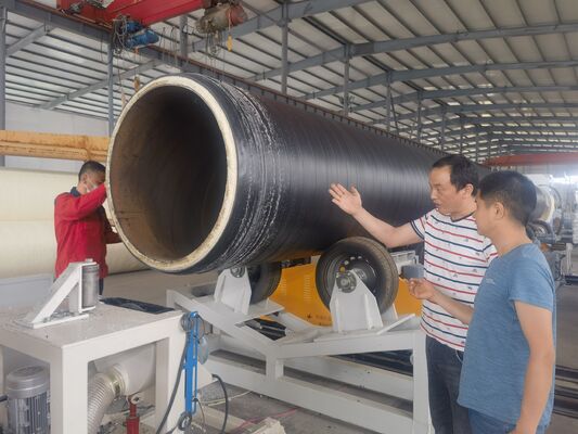 Automated Pre-Insulated Pipe Production Line with High-Pressure Air Type Polyurethane Spray Foam