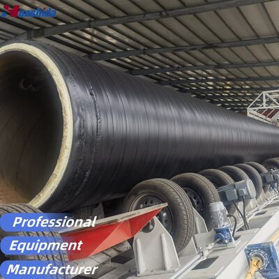 Durable Polyurethane PU Spraying Foam Pre-Insulated Pipe Production Line