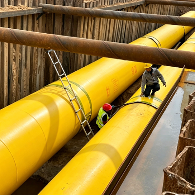 110-2200mm HDPE Jacket Pipe Extrusion Line for District Heating Chilled Water Pipe