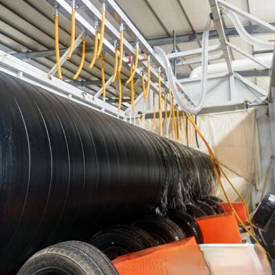 Steel Pipe FBE 3LPE Anti-Corrosion Coating Line for Long Distance Oil gas Pipelines