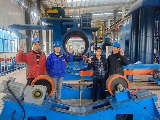 Automatic Steel Pipe Internal External FBE Coating Line for Water Supply Pipelines
