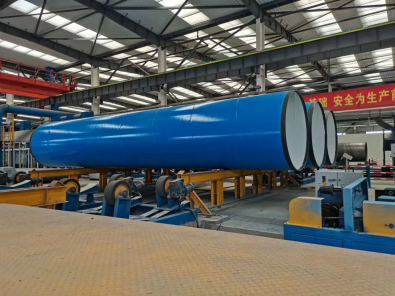 Automatic Steel Pipe Internal External FBE Coating Line for Water Supply Pipelines