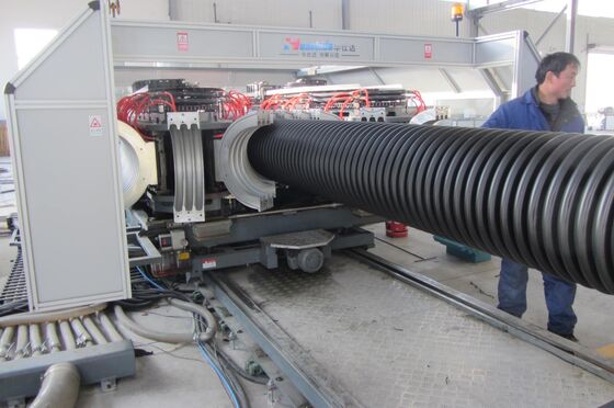 HDPE PP PVC Double Wall Corrugated Pipe Line for Stormwater Road Drainage