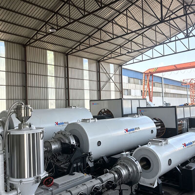 Vacuum Calibration HDPE Jacket Pipe Extrusion Line for District Heating Pre-Insulated Pipe